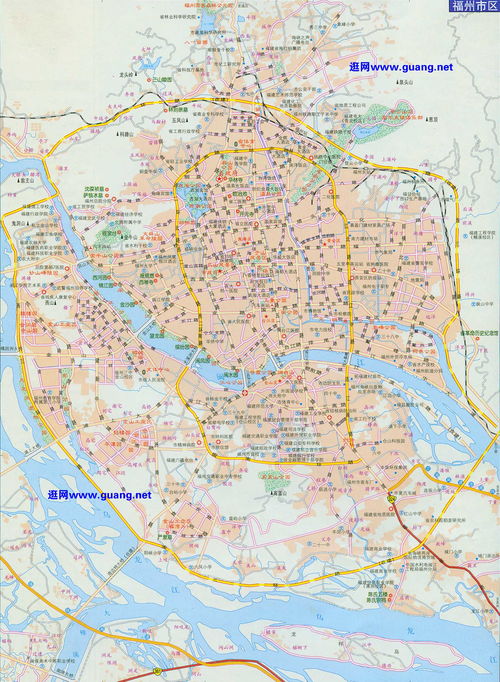 福州市区地图二全图,福州市区地图二高清版下载 户外资料网8264.com 