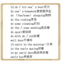 初中英语必考 20类 重要短句与词汇 