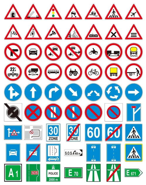 交通标志的主标志有哪几种交通标志的主标志分为哪六种(交通标志主标志有哪些)