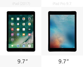 2017 年款 iPad 和 9.7 寸 iPad Pro 规格参数对比