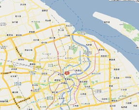 上海火车站实景地图 