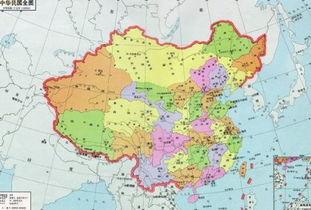 求民国时期中国地图 