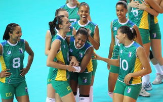 巴西女排胜日本进决赛 庆祝胜利 