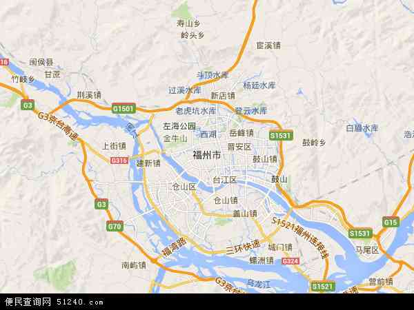 福州市地图全图福州市行政区划图(福州市地图全图高清版大图)