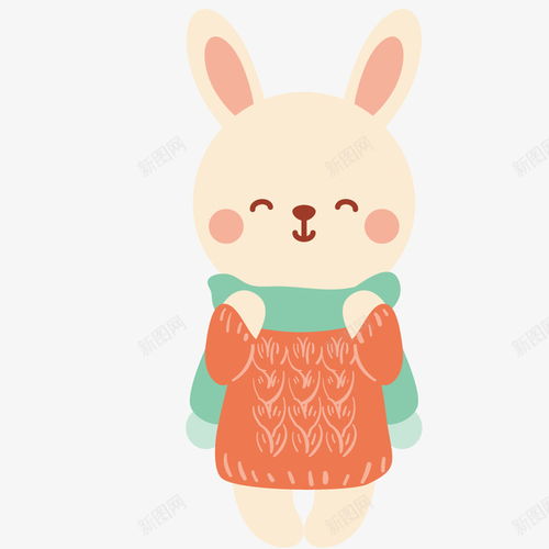卡通可爱小动物装饰动物头像 设计图片 免费下载 页面网页 平面电商 创意素材 兔子素材 