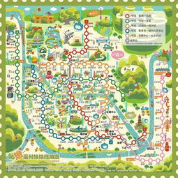 手绘福州地铁线路图出炉 一张图看遍福州所有美景 美食和风俗 