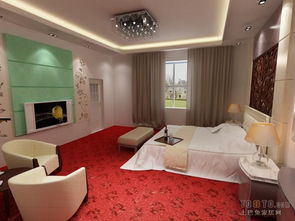 现代宾馆房间设计装修效果图片效果图 