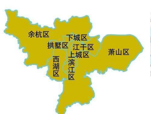 杭州市最新行政地图高清版(杭州市最新行政区划图 辖区)