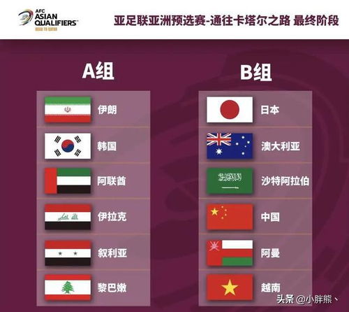 国足2022年卡塔尔世界杯亚洲区预选赛的出线形势