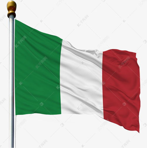 带旗杆的意大利国旗素材图片免费下载 千库网 