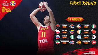 2019篮球世界杯8月31日赛程及直播入口 