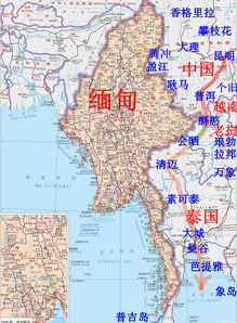 云南泰国缅甸交界地图(泰国缅甸交界地名)